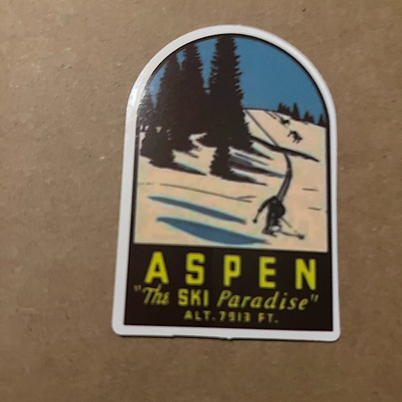 Aspen CO Outdoor Adventure Journey Wander Traveler Explore Sticker - Picture 7 of 7